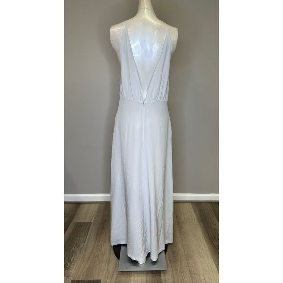 NWT TOTEME Halterneck silk crêpe de chine maxi dress Size US 4 $960 - Picture 8 of 12